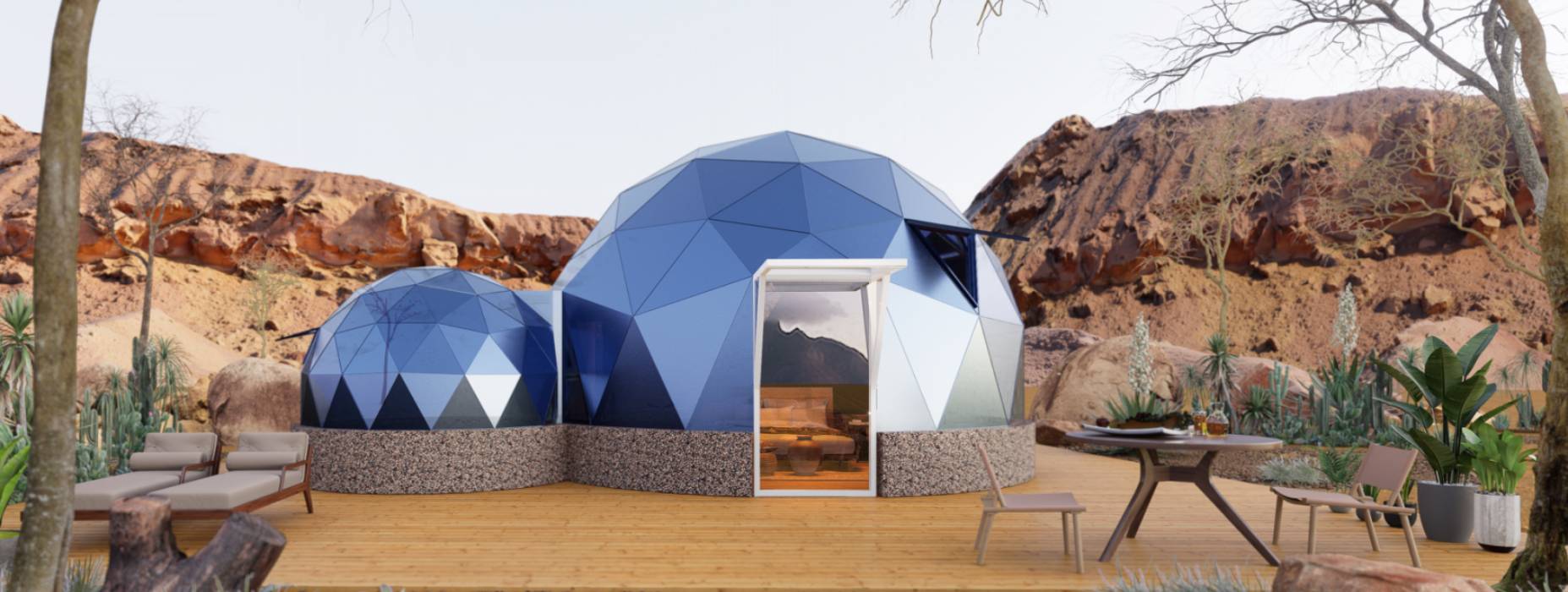 博望区球形智能光伏玻璃星空房